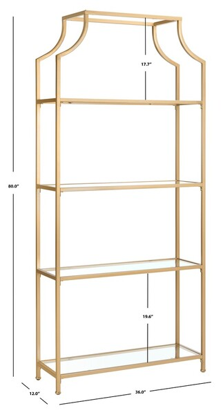 Slater 4 Tier Etagere/Gold