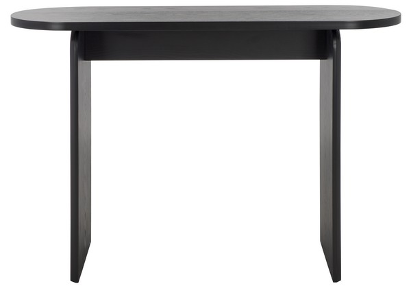 Syura Ribbed Console Table/Black