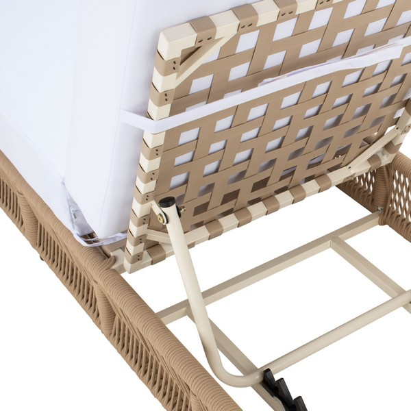 Gillian Sunlounger/Tan White