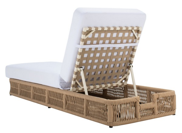 Gillian Sunlounger/Tan White