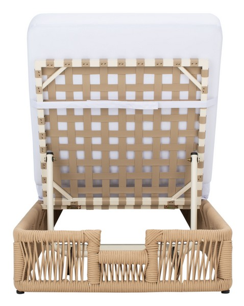 Gillian Sunlounger/Tan White