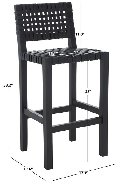 Sorrento Counter Stool/Black