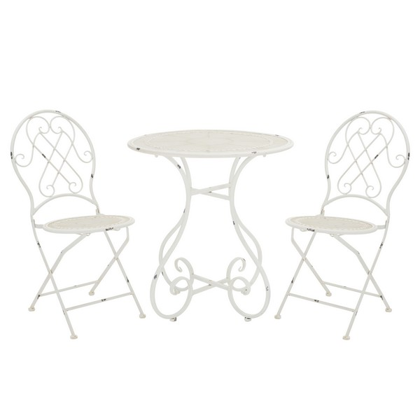 Adriel 3pc Bistro Set/White