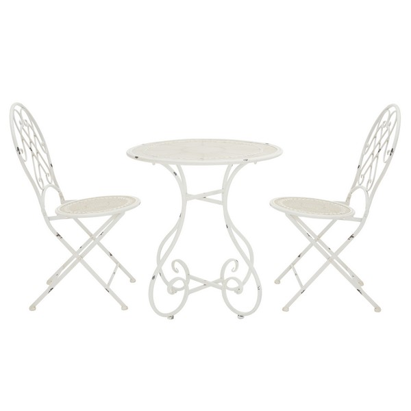 Adriel 3pc Bistro Set/White