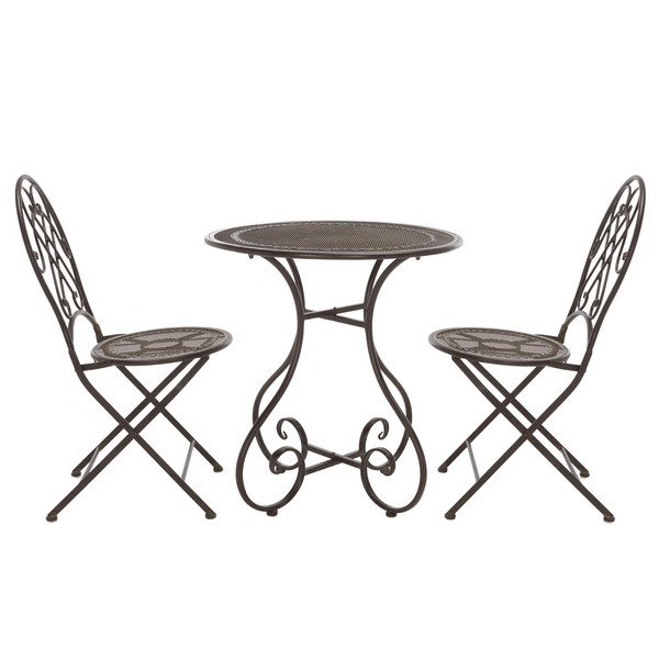 Adriel 3pc Bistro Set/Rustic Brown