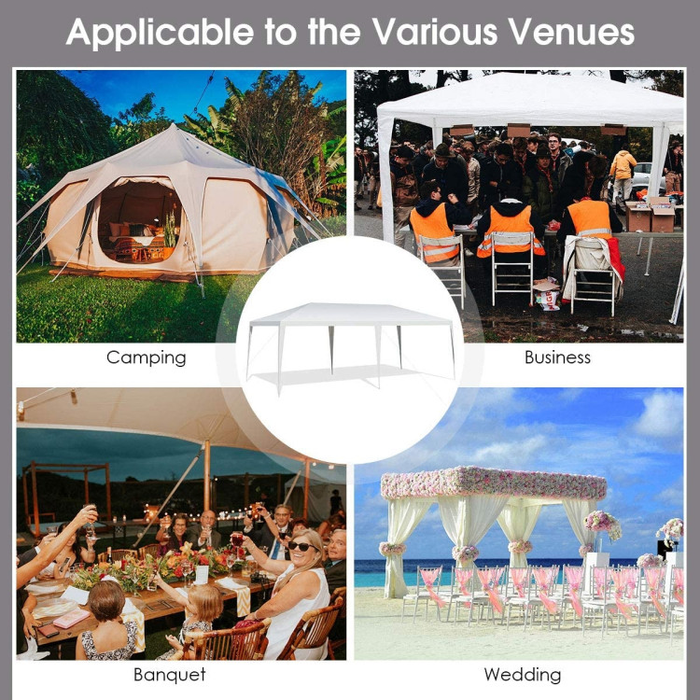 10x20 Outdoor Canopy Gazebo Pavilion Event Tent/White