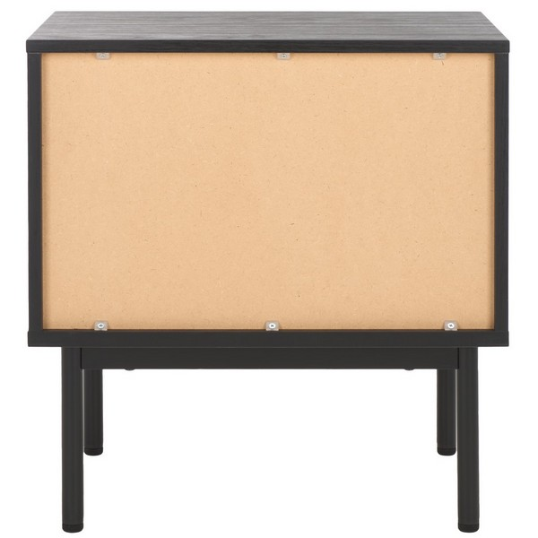 Axelle 2 Drawer Nightstand/Black Gold