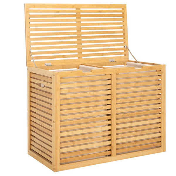 Lahiri 2 Compartment Laundry Basket