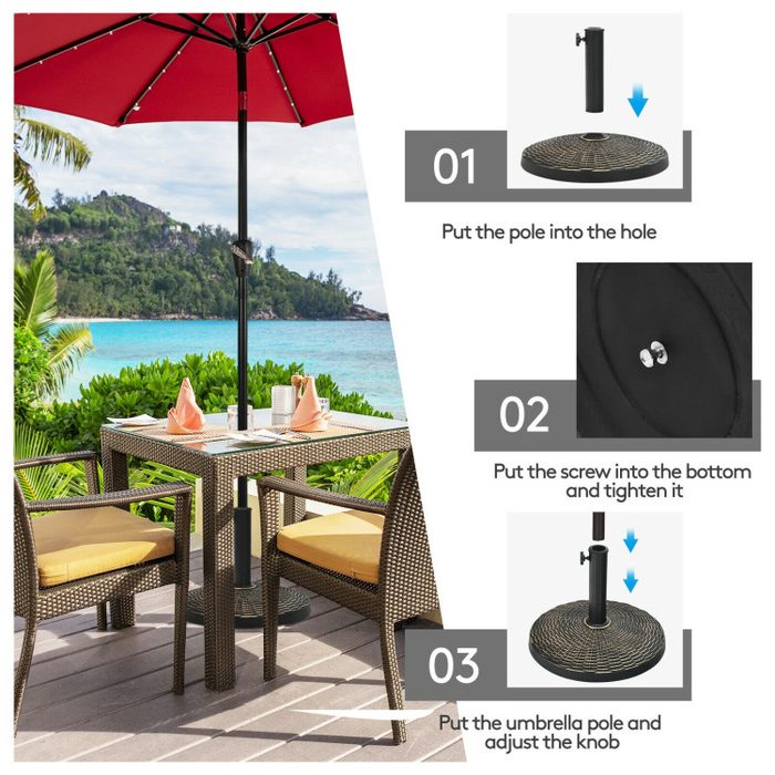 27 lbs Patio Umbrella Base Stand For Outdoor Use