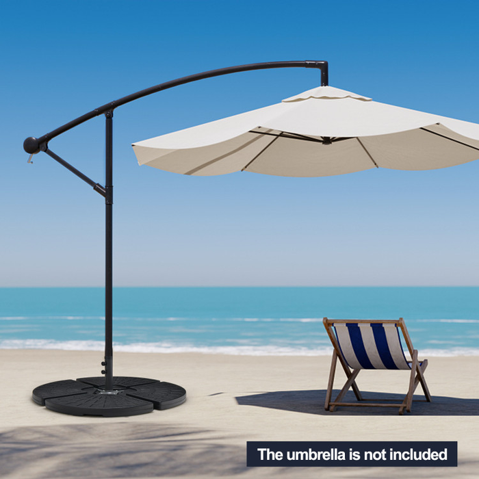 4 Pieces Outdoor Cantilever Offset Patio Umbrella Base — Cool Stuff & Accessories