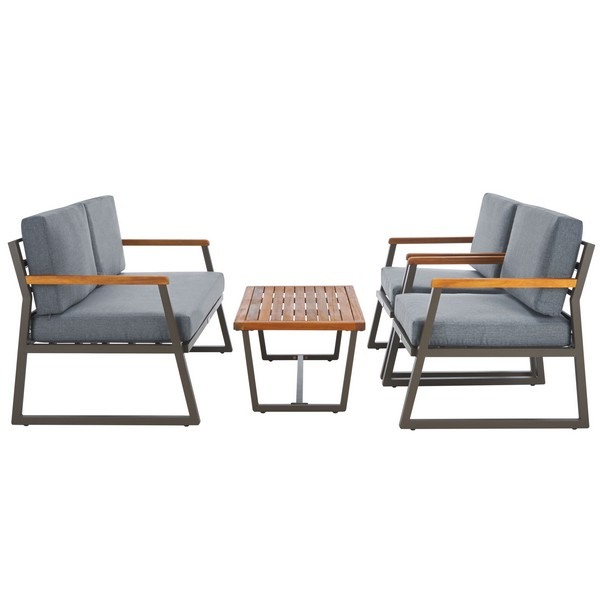 Randolph 4 Pc Living Set/Grey