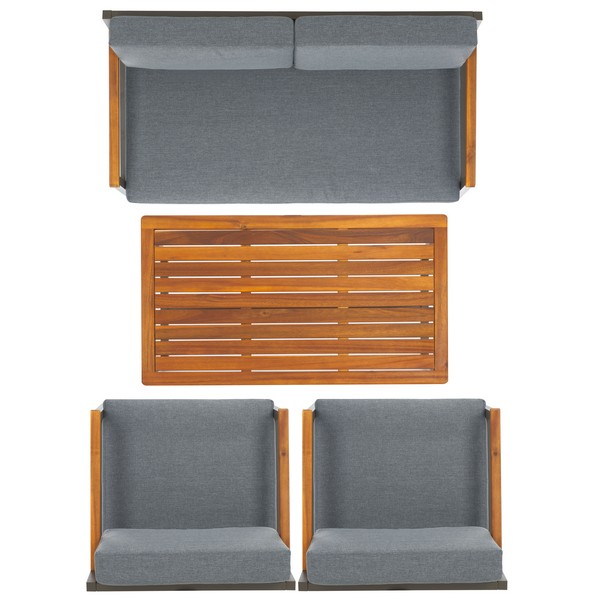 Randolph 4 Pc Living Set/Grey