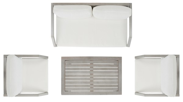 Dren 4 Pc Living Set/Grey Beige