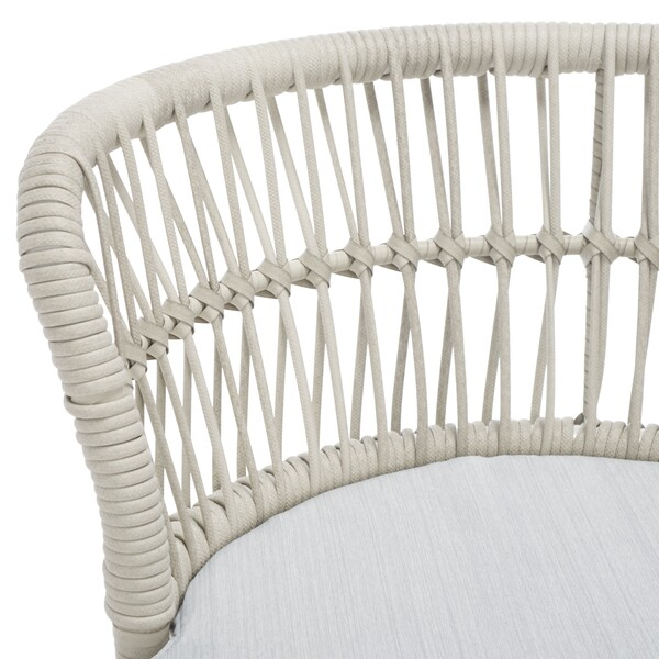 Kyomi 3 Piece Lounge Set/Grey Rope/Grey Cushion