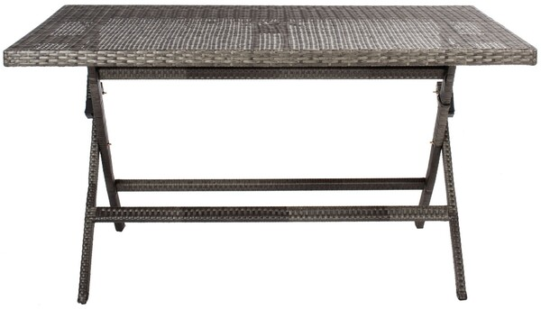 Akita Folding Table/Grey Brown/White