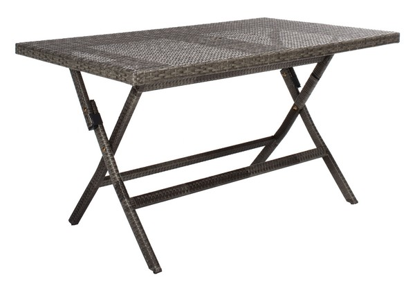 Akita Folding Table/Grey Brown/White