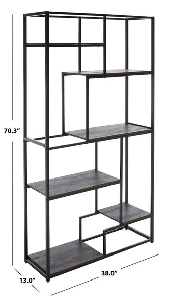 Rege 7 Shelf Etagere/Matte Black