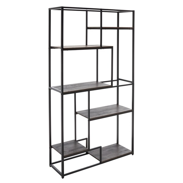 Rege 7 Shelf Etagere/Matte Black