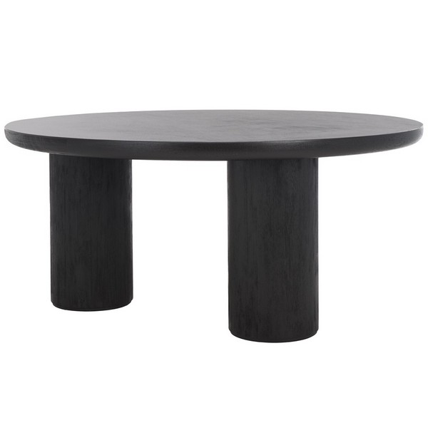 Mork 3 Leg Round Coffee Table/Black