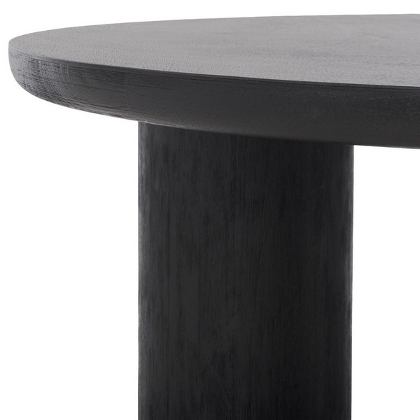 Mork 3 Leg Round Coffee Table/Black