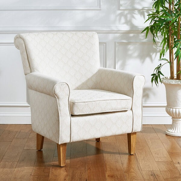 Hazina Club Chair/Beige Flower