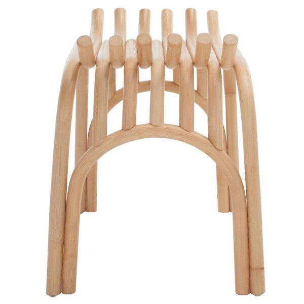 Strix Curved Rattan Stool/Natural