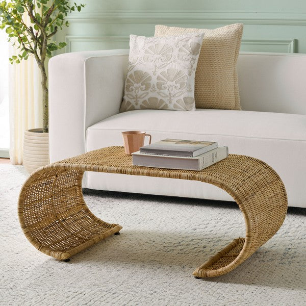 Tamo Rattan Coffee Table – Natural Boho Coffee Table