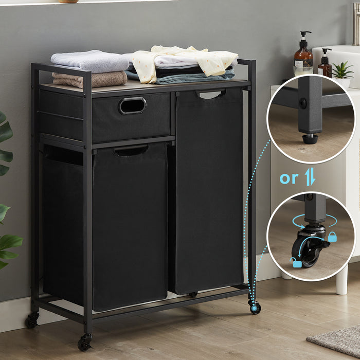 JHX Laundry Basket/ Grey