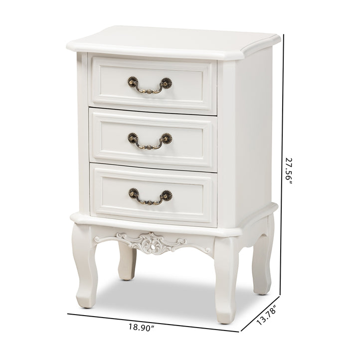Gabrielle French Style Nightstand - Cool Stuff & Accessories