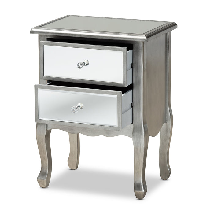 Leonie Mirrored Nightstand - Cool Stuff & Accessories