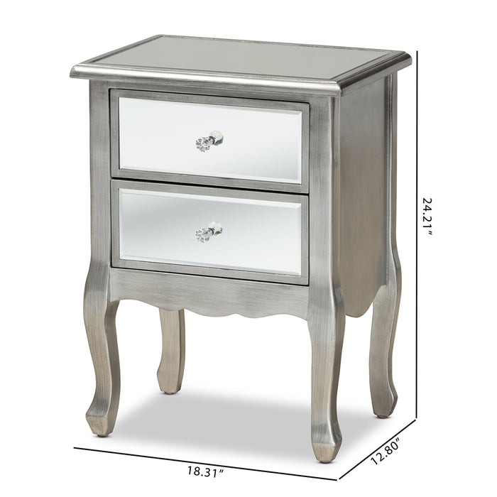 Leonie Mirrored Nightstand - Cool Stuff & Accessories