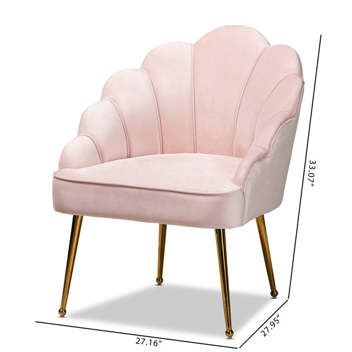 Cinzia Fabric Accent Chair/Pink - Cool Stuff & Accessories