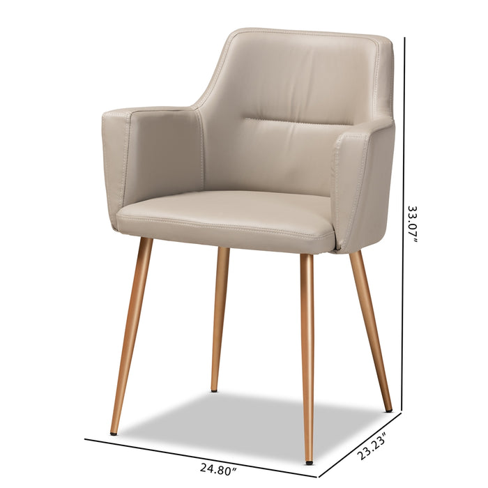 Martine Gold Metal Dining Chair - Cool Stuff & Accessories