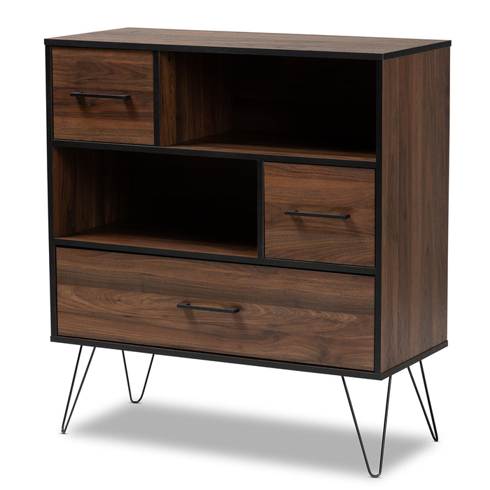 Charis Modern Walnut Bookcase - Cool Stuff & Accessories