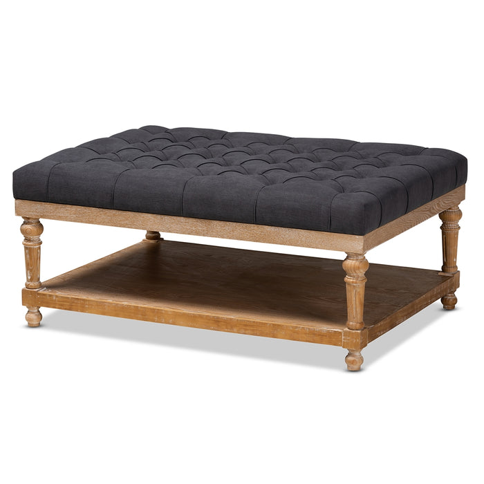 Lindsey Cocktail Ottoman Charcoal