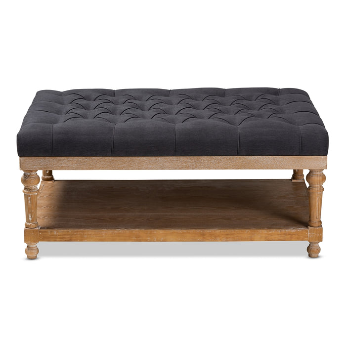 Lindsey Cocktail Ottoman Charcoal
