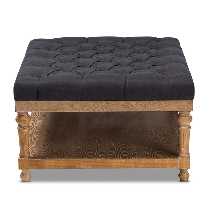 Lindsey Cocktail Ottoman Charcoal