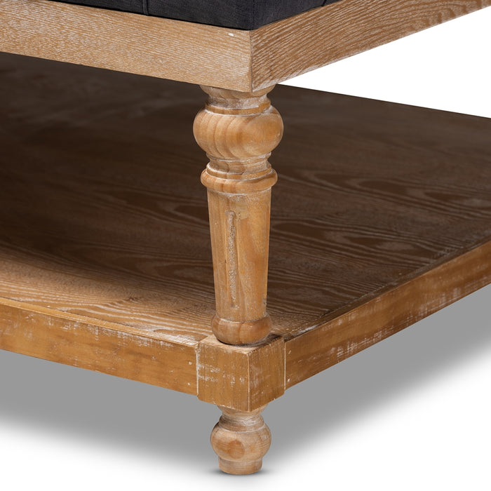 Lindsey Cocktail Ottoman Charcoal
