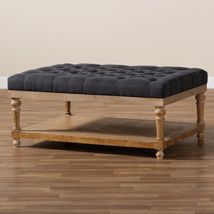 Lindsey Cocktail Ottoman Charcoal
