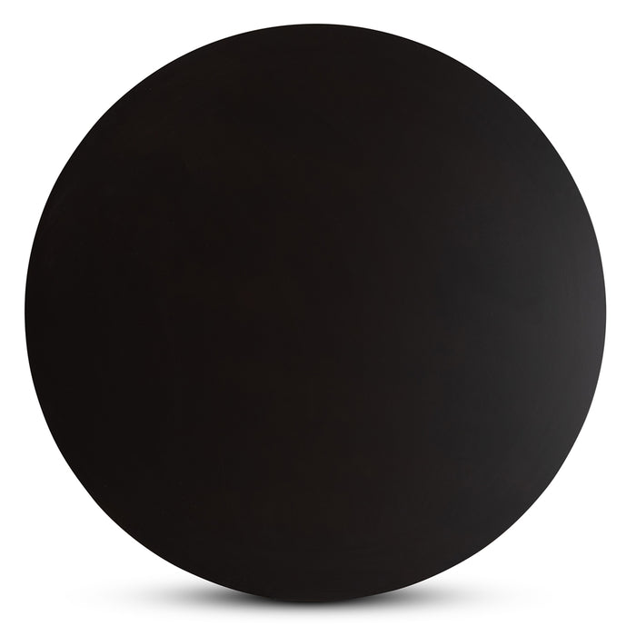 Irene Modern Round Wood Dining Table Dark Brown