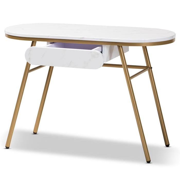 Mabel Gold Metal Console Table - Cool Stuff & Accessories