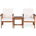 3PC Solid Wood Outdoor Patio Sofa Furniture Set - Cool Stuff & Accessories