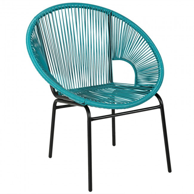3 Pieces Patio Acapulco Bistro Set/Turquoise