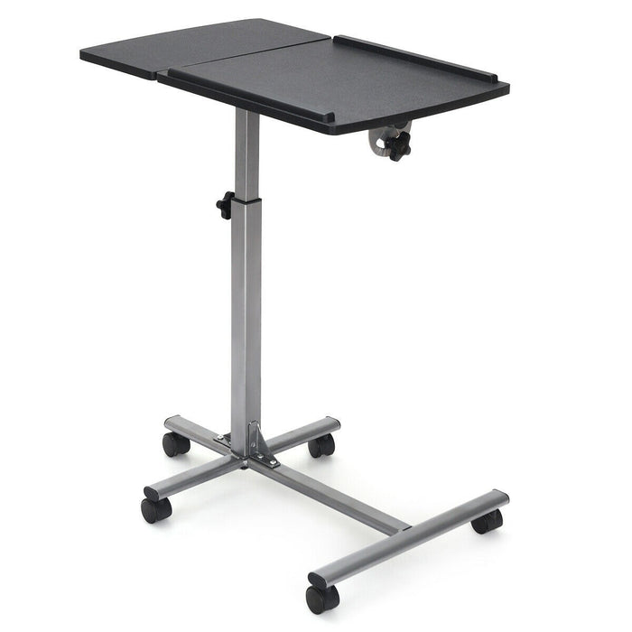 Adjustable Angle Height Rolling Laptop Table - Cool Stuff & Accessories