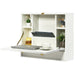 Wall Mounted Folding Laptop Desk Hideaway Storage with Drawer/White - Cool Stuff & Accessories