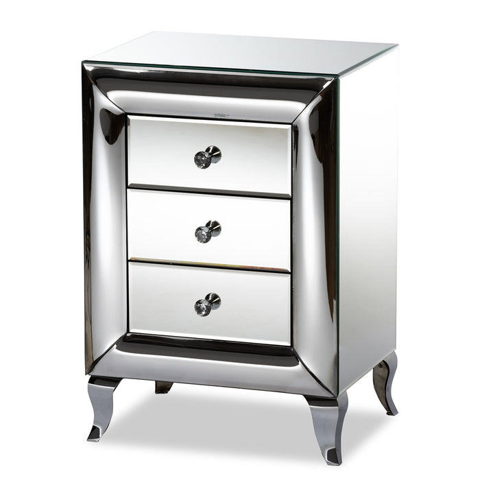 Pauline Modern Mirrored Nightstand - Cool Stuff & Accessories