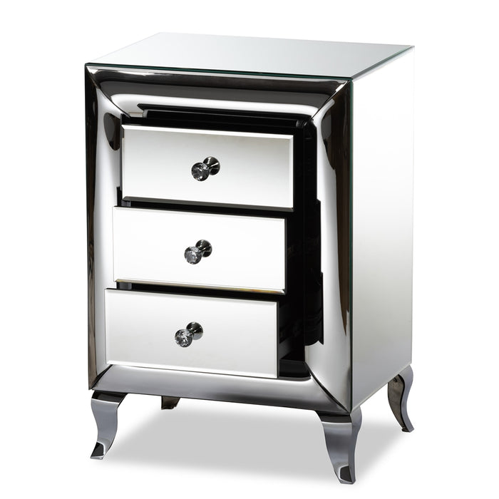 Pauline Modern Mirrored Nightstand - Cool Stuff & Accessories