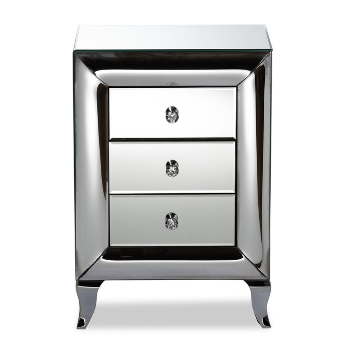 Pauline Modern Mirrored Nightstand - Cool Stuff & Accessories