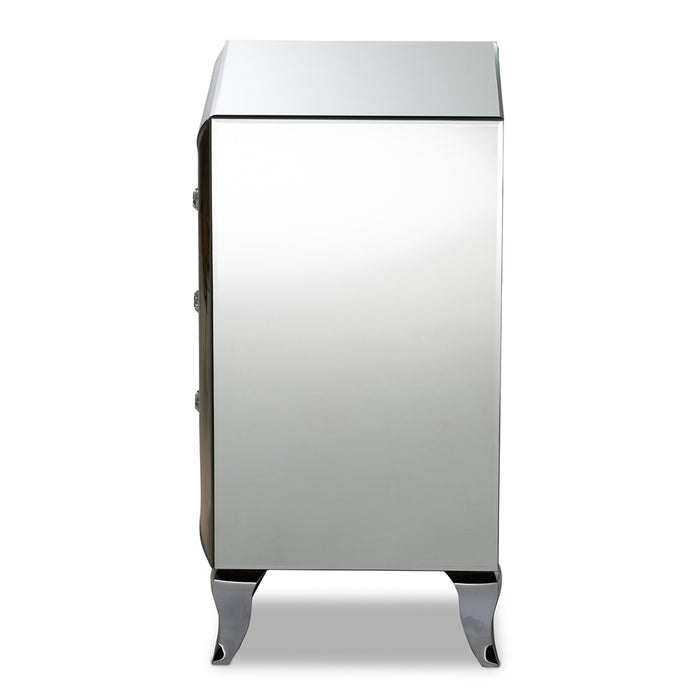 Pauline Modern Mirrored Nightstand - Cool Stuff & Accessories