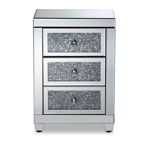 Ralston Wood and Mirrored Nightstand - Cool Stuff & Accessories